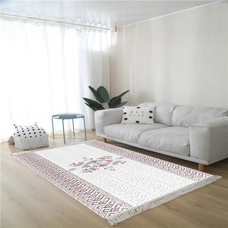 Nordic Tassel Cotton Rug