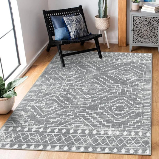 Zellige Geometric Rug