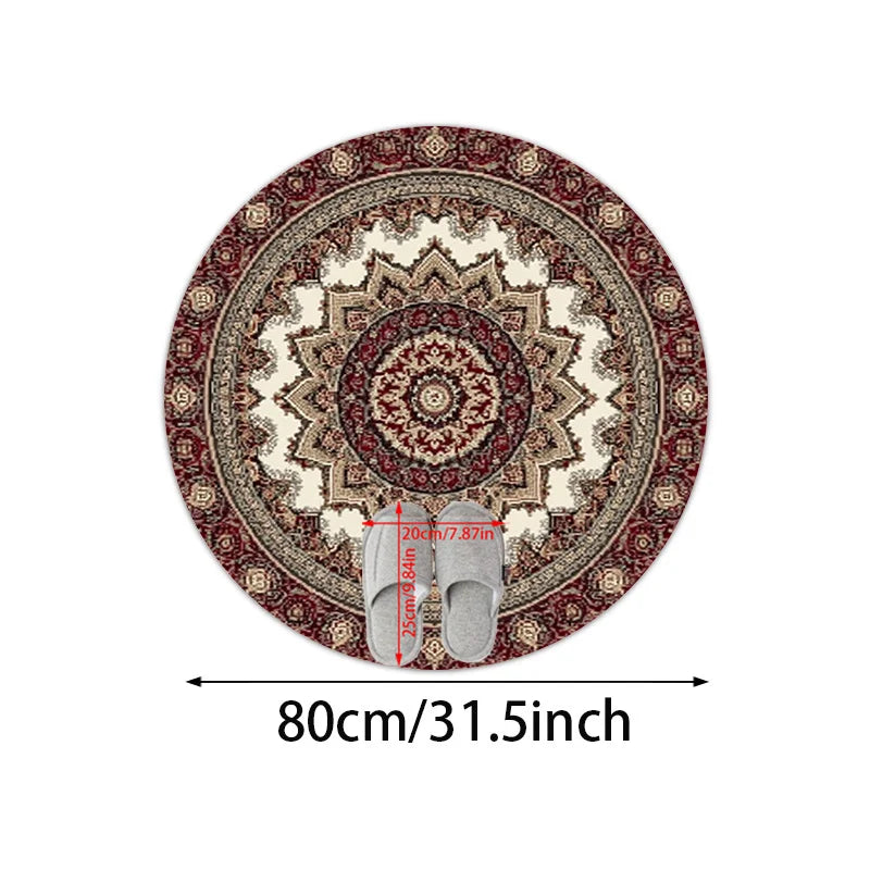 Oriental Moroccan Round Rug