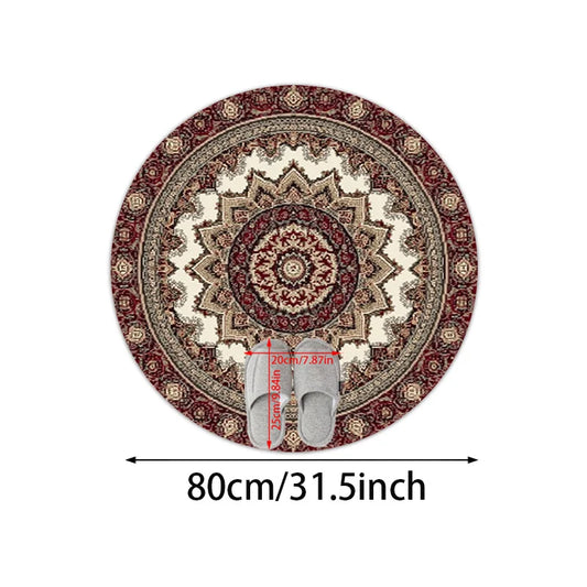 Oriental Moroccan Round Rug