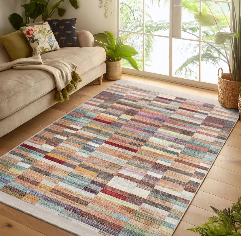 Rainbow Chindi Rug