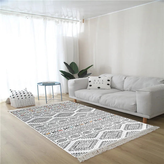 Nordic Tassel Cotton Rug