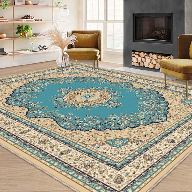 Plush Faux Wool Persian Rug
