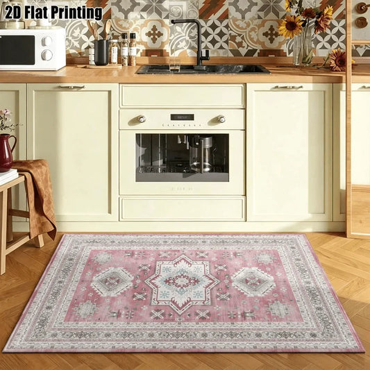 Bohemian Geometric Velvet Rug