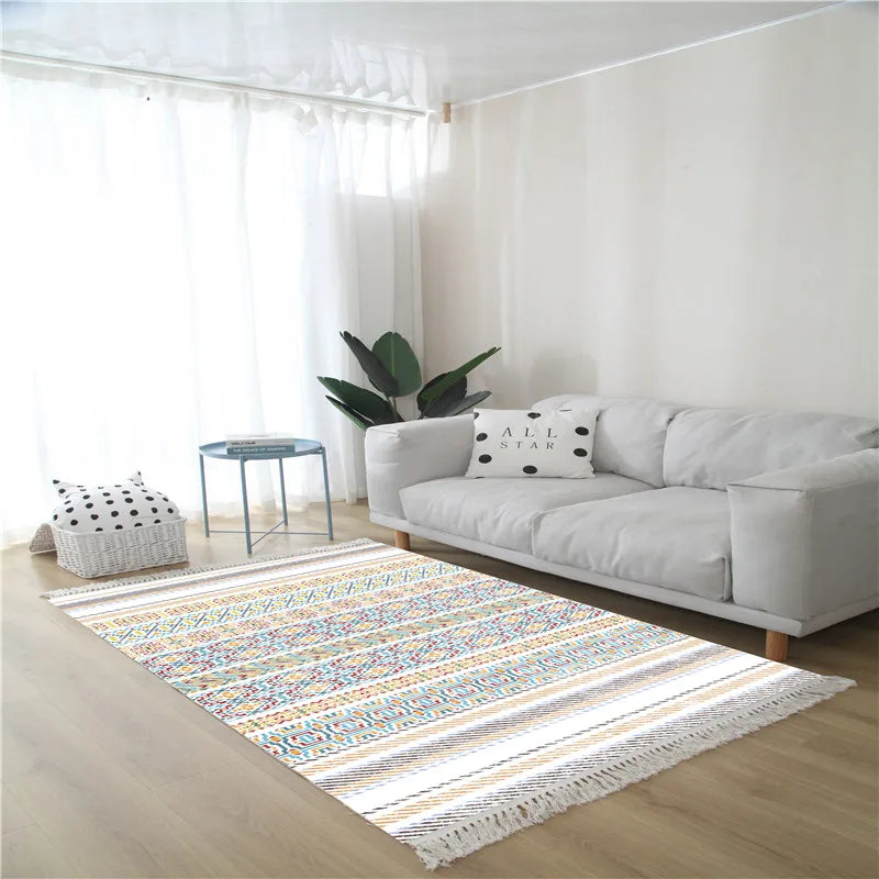 Nordic Tassel Cotton Rug