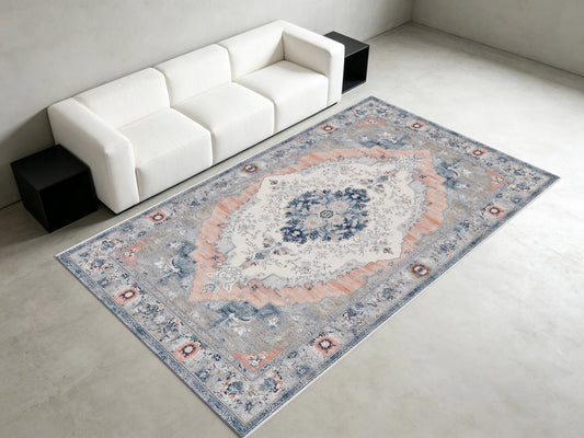 Apricot French Vintage Rug