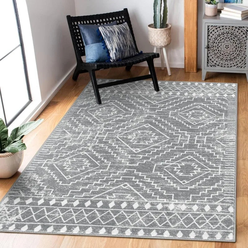 Zellige Geometric Rug